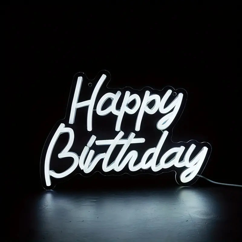 Happy Birthday Neon Sign