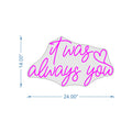 It Was Always You' Neon Signeon Sign Wall Mounting Kit and Adapror