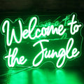 Welcome to The Jungle LED Neon Signs Warm White Neon Lights for Wall Decor USB Light Up Sign for Garden Home Porch Store Christmas Living Room Bar Decoration