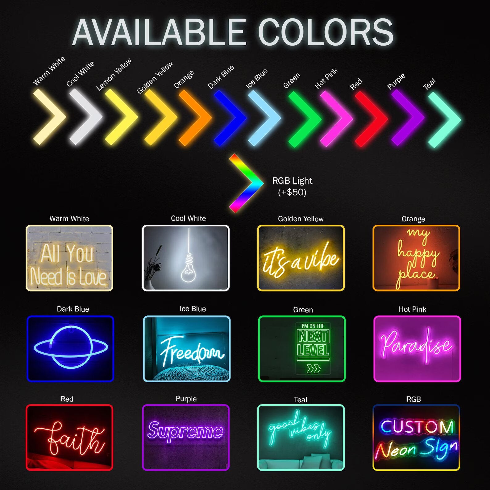 It Was Always You' Neon Signeon Sign Wall Mounting Kit and Adapror